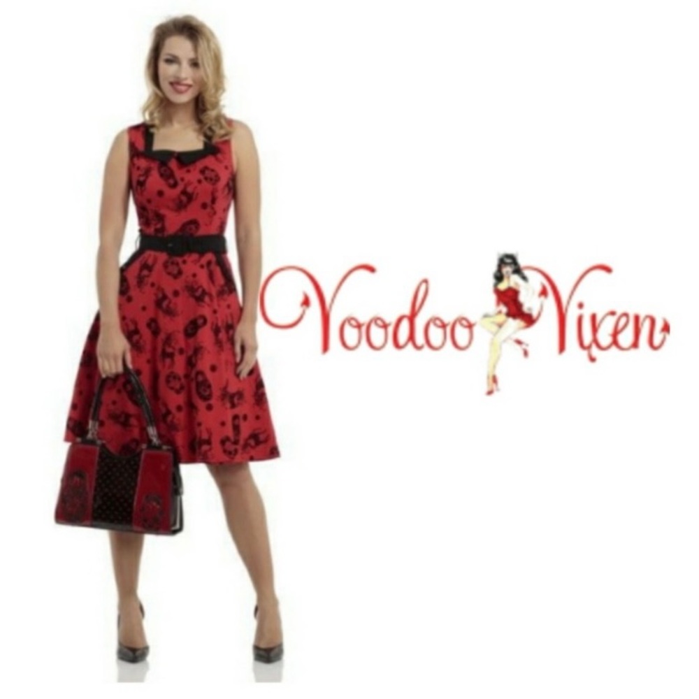 🪆Voodoo Vixen Matryoshka and Reindeer Dress🪆